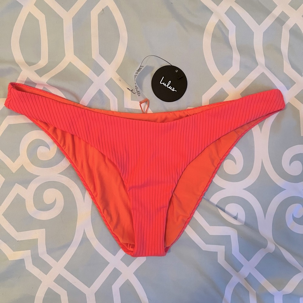 Ribbed pink bikini Bottom